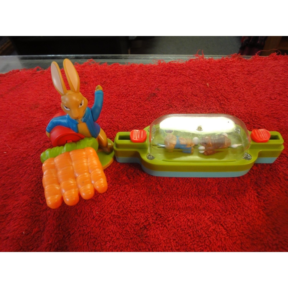 CLEARANCE priced 2 lot Vintage McDonalds  PETER RABBIT HAPPY MEAL‎ TOYS GAME